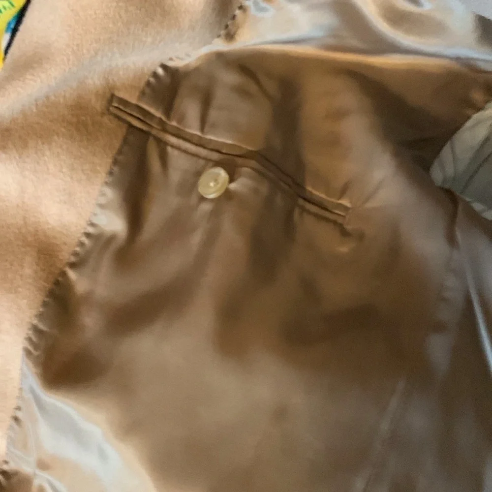 Lauren Ralph Lauren tan camel hair blazer jacket Size 44L